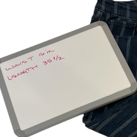 Style & Co Slim Ankle Striped Jeans Women’s Size 8 Blue Stretch Denim - Picture 4 of 7